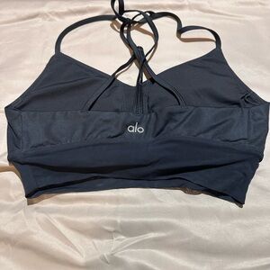 ALO Yoga Women's Midnight Strappy Sports Bra